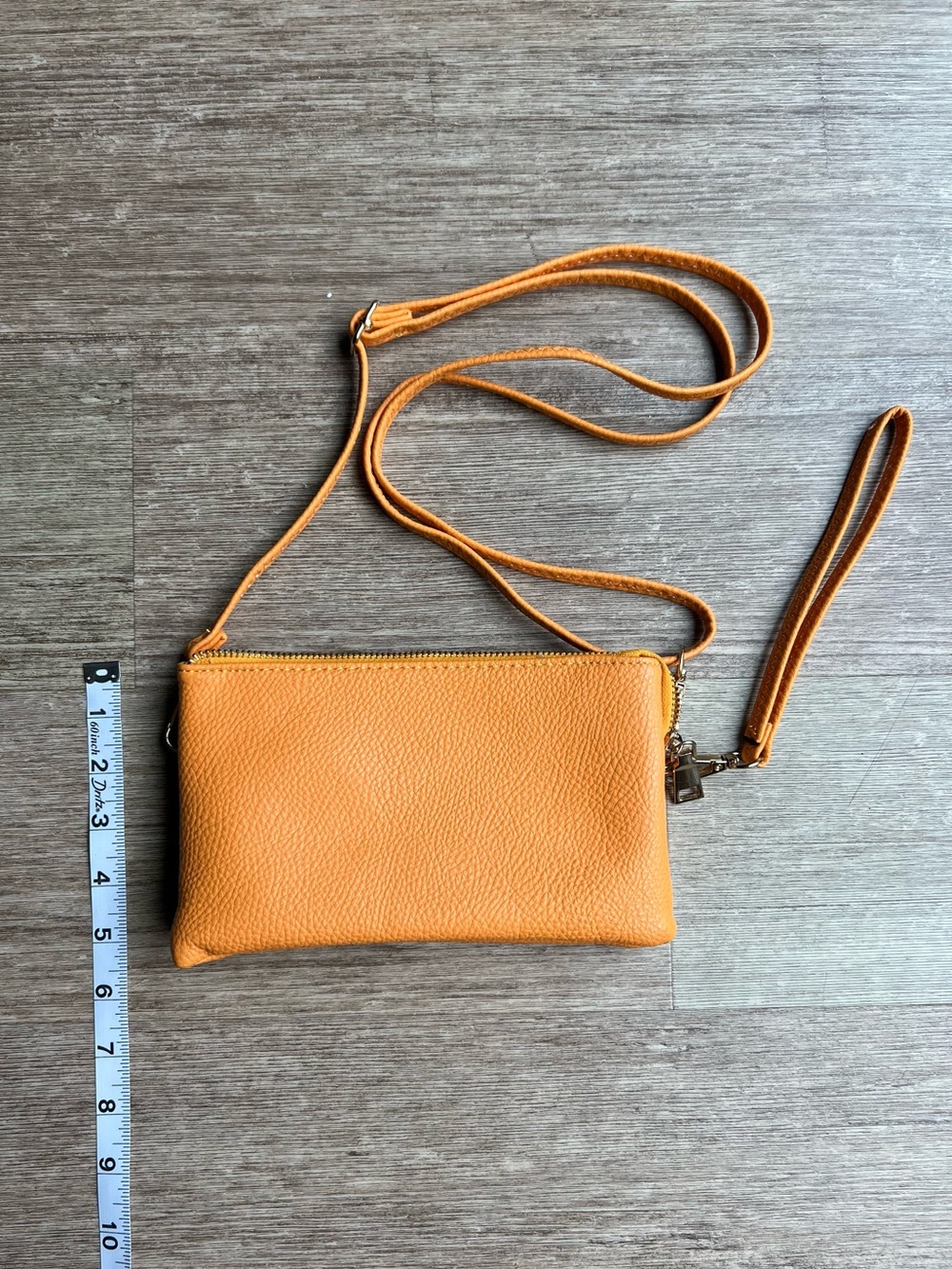 Leather Convertible Crossbody Wristlet - Picture 2 of 5